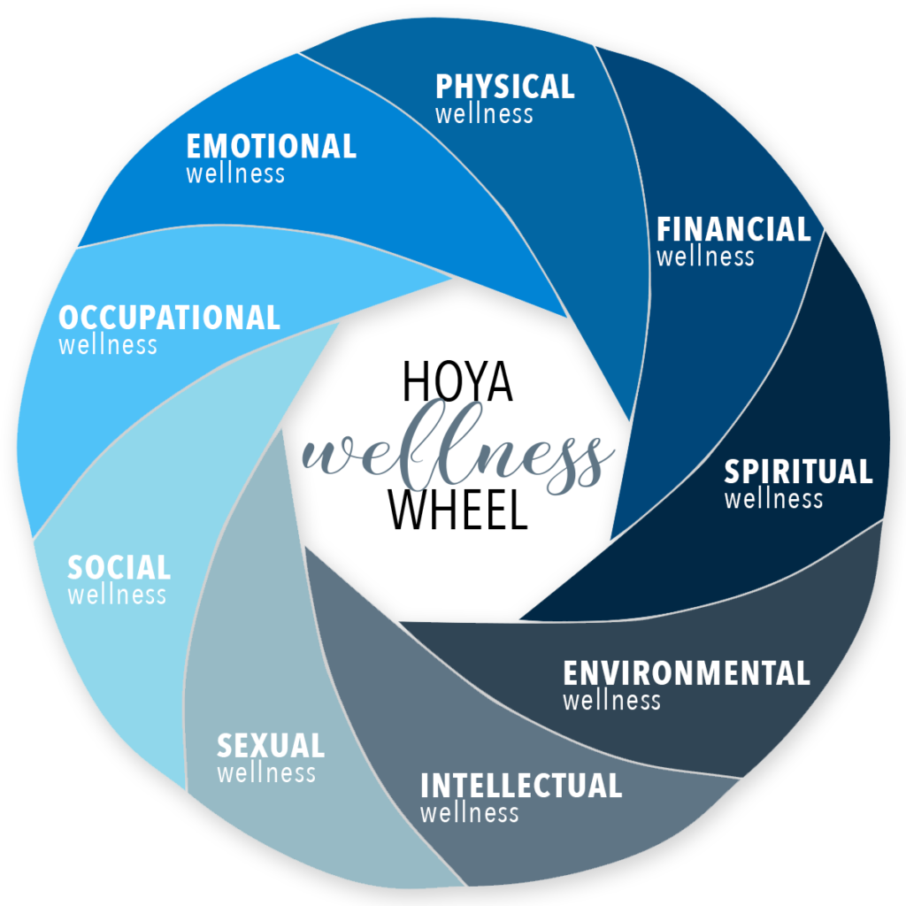 hoya_wellness_wheel_graphic Student Health Services